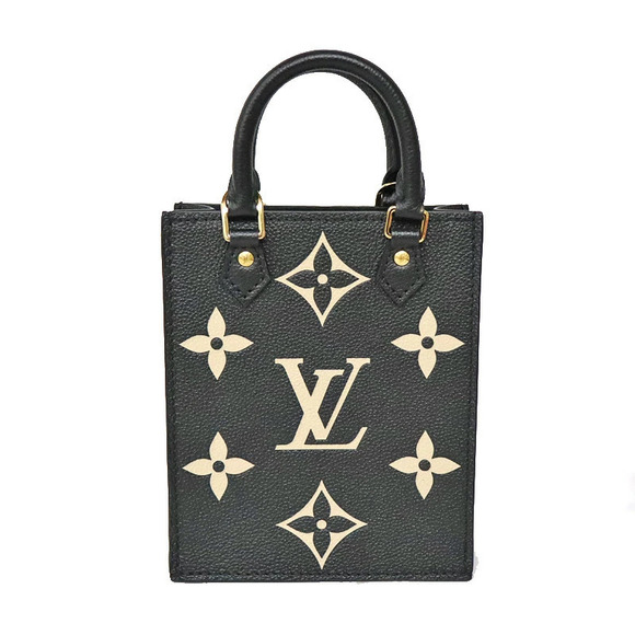 Louis Vuitton Handbags - Louis Vuitton Sac Plat Tote Bag Leather Black